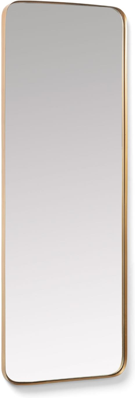 Helkropsspejl med Mat Guld Stålramme - Elegant Design