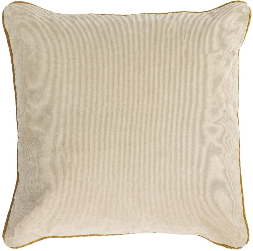 Pudebetræk Kave Home Kelaia i Beige - 100% Bomuld Fløjl