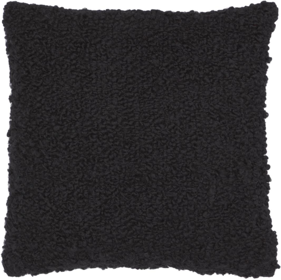 Pudebetræk Til Sofa Kave Home Corel 45x45 Cm Sort Tweed-relief  8433840677781
