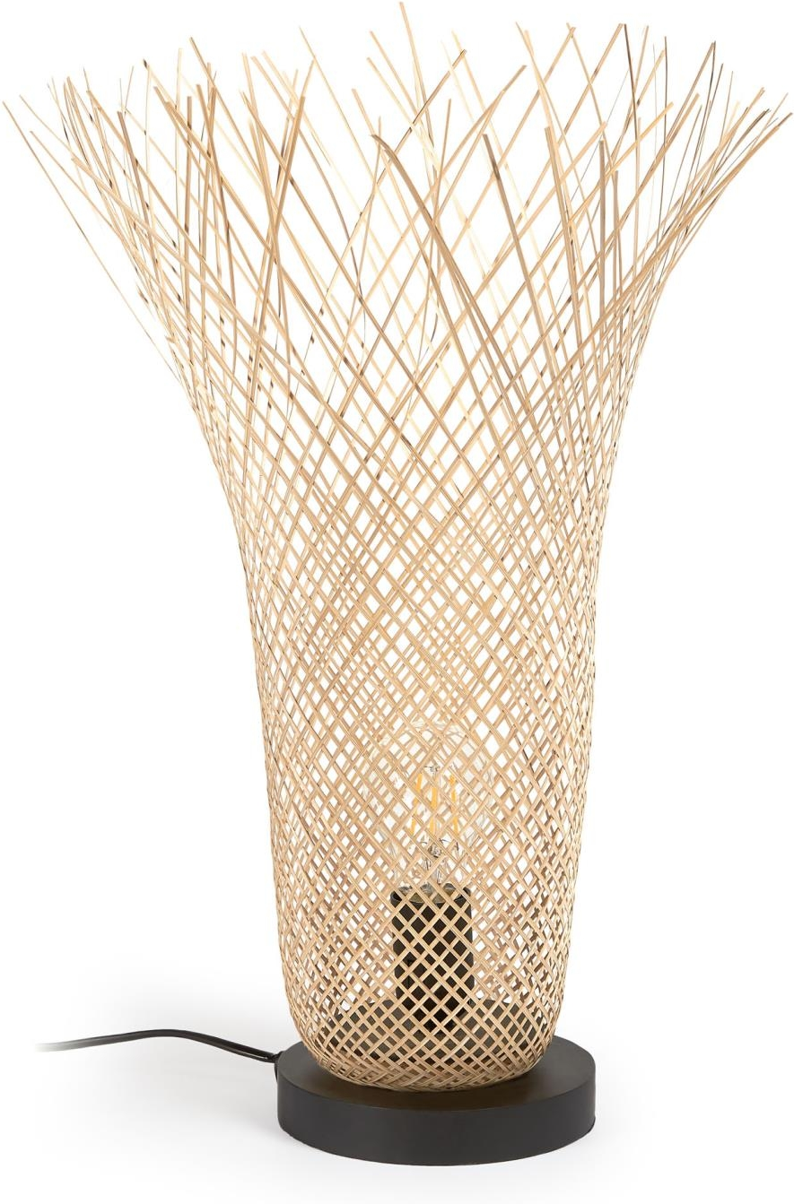 Rustik Bordlampe i Naturlig Bambus fra Kave Home