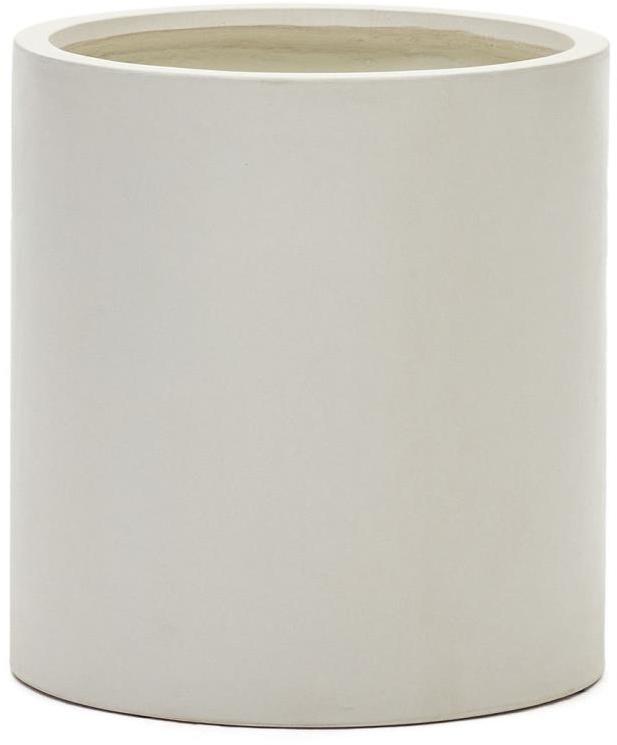 Plantekrukke Kave Home Aiguablava Cement Hvid H55?ø52 Cm Nordisk Moderne Indendørs Udendørs  8433840819518