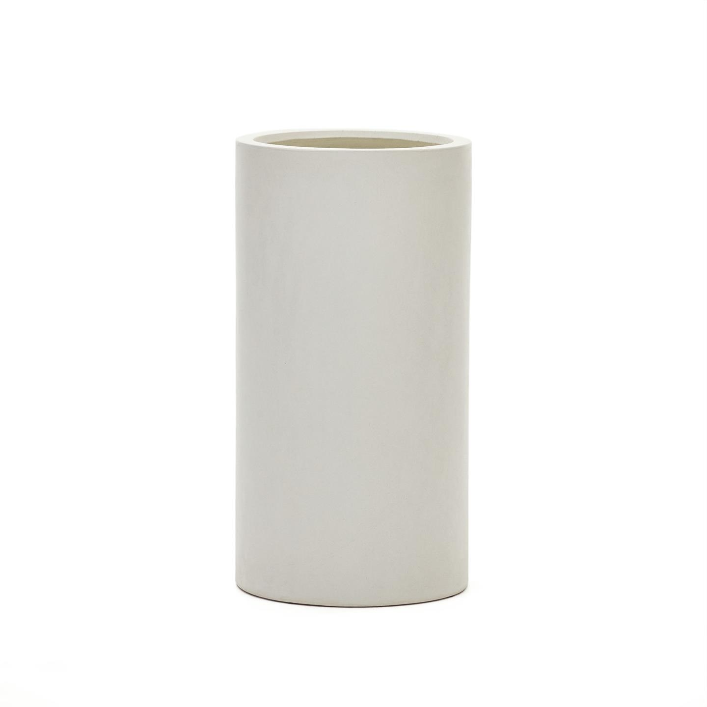 Plantekrukke Aiguablava i Hvid Cement - Nordisk Design