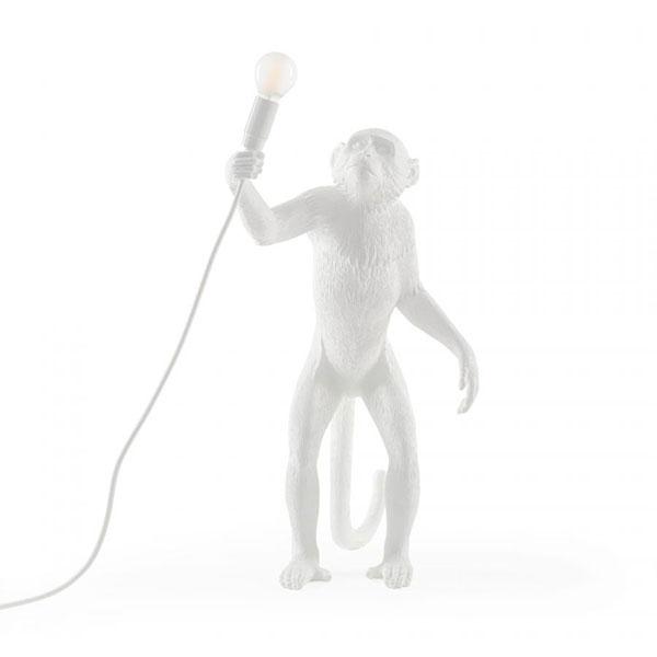Seletti Monkey Bordlampe i Hvid - Sjov Design!