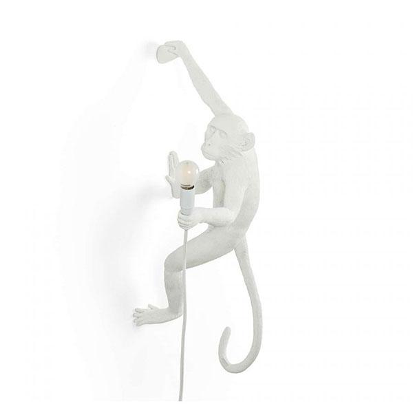 Seletti Monkey Hanging Right Væglampe - Hvid Design!