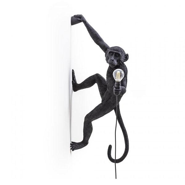 Seletti Monkey Hængende Væglampe Sort - Udendørs Design