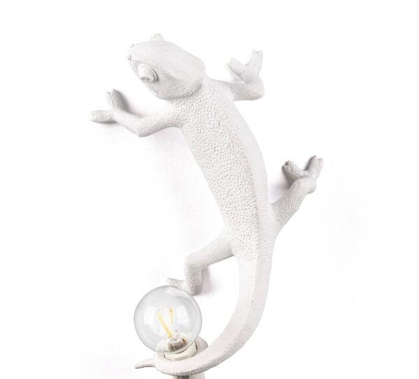Seletti Chameleon Going Up Væglampe Hvid  8008215150925