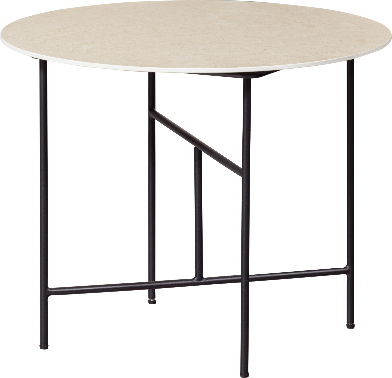 Vida Sofabord Natur H48x60x60 Cm Porcelæn Metal  8714713182862