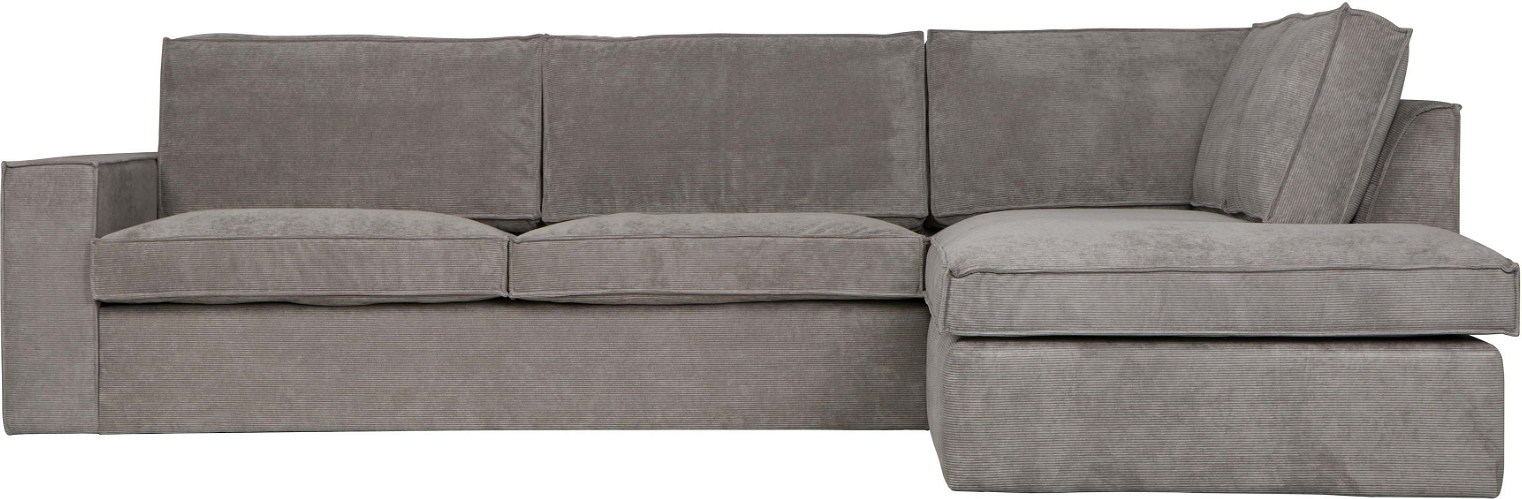WOOOD Hjørnesofa Højrevendt i Lysegrå - Moderne Design