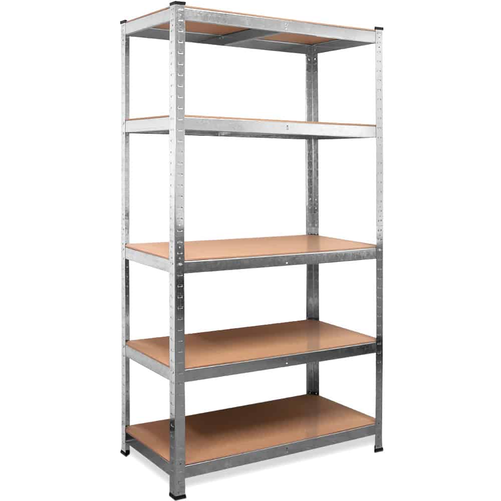 Galvaniseret Lagerreol 180x90x40cm - Op til 875kg Belastning