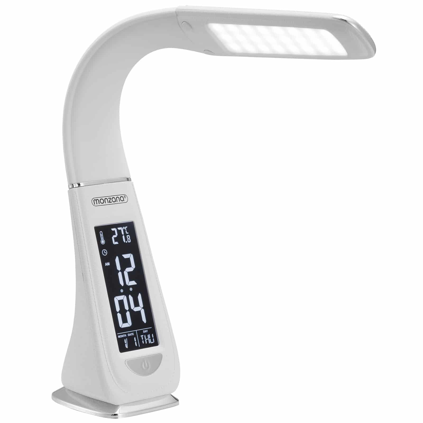 Multifunktionel LED Bordlampe med Vækkeur og Kalender