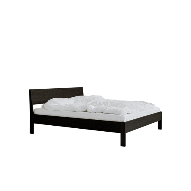 Rye Ejer Sengestel 140x200 i Sortbejdset Egetræ