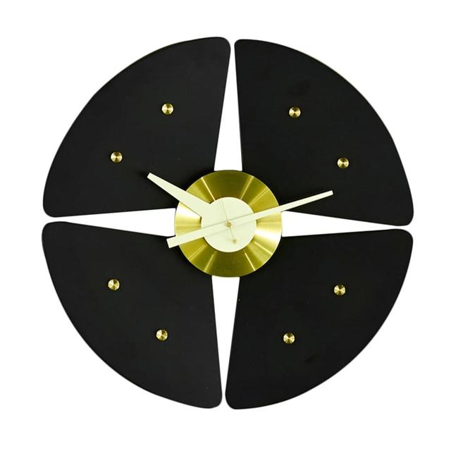 Vitra Petal Clock Ur Sortmessing  4055737993855