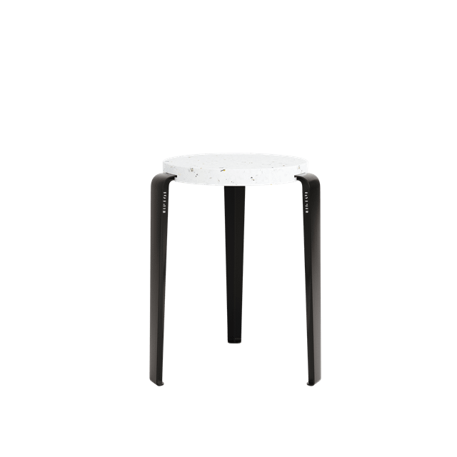 Tiptoe Lou Skammel Genanvendt Plastik Hvidgraphite Black  3760248621968