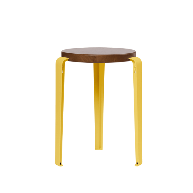 Tiptoe Lou Skammel - Farvet Egetræ i Brioche Yellow