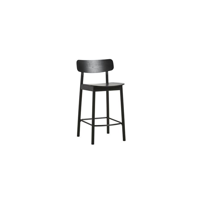 Woud Soma Barstol i Sortmalet Ask - Tidløst Design
