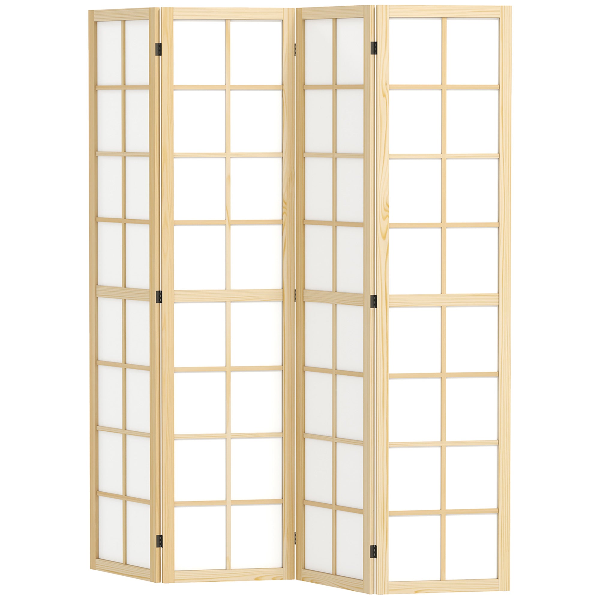 Sammenklappelig Rumdeler Fritstående Afskærmning Til Stue Soveværelse Kontor 160 X 170 Cm  4255826885881