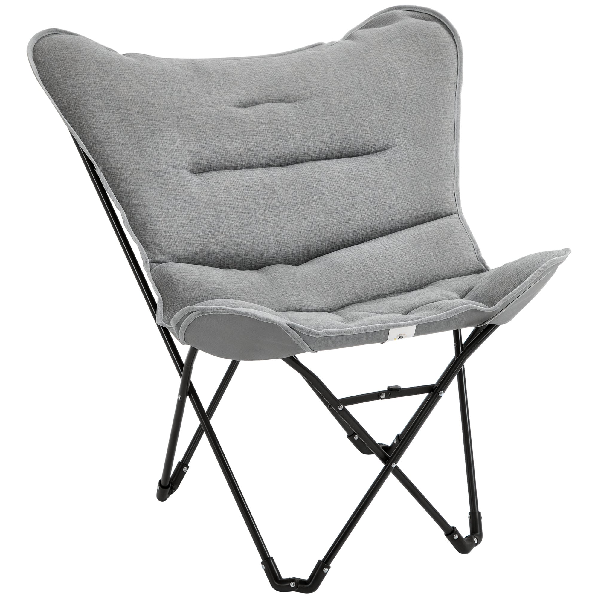 Foldbar Campingstol - Polstret og Let at Transportere