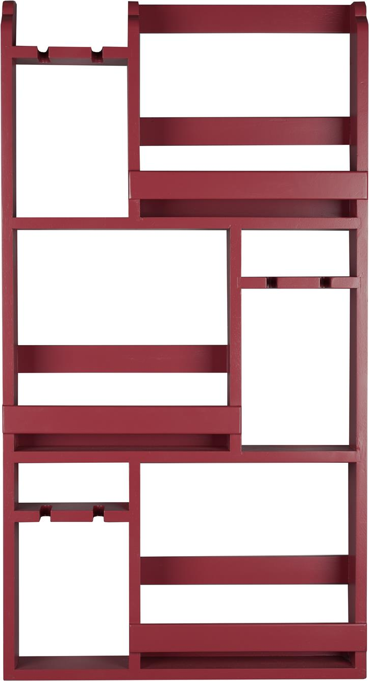 Dutchbone Vinskab Myron I Vinrød Gummitræ 120 X 80 X 10 Cm  8718548090422