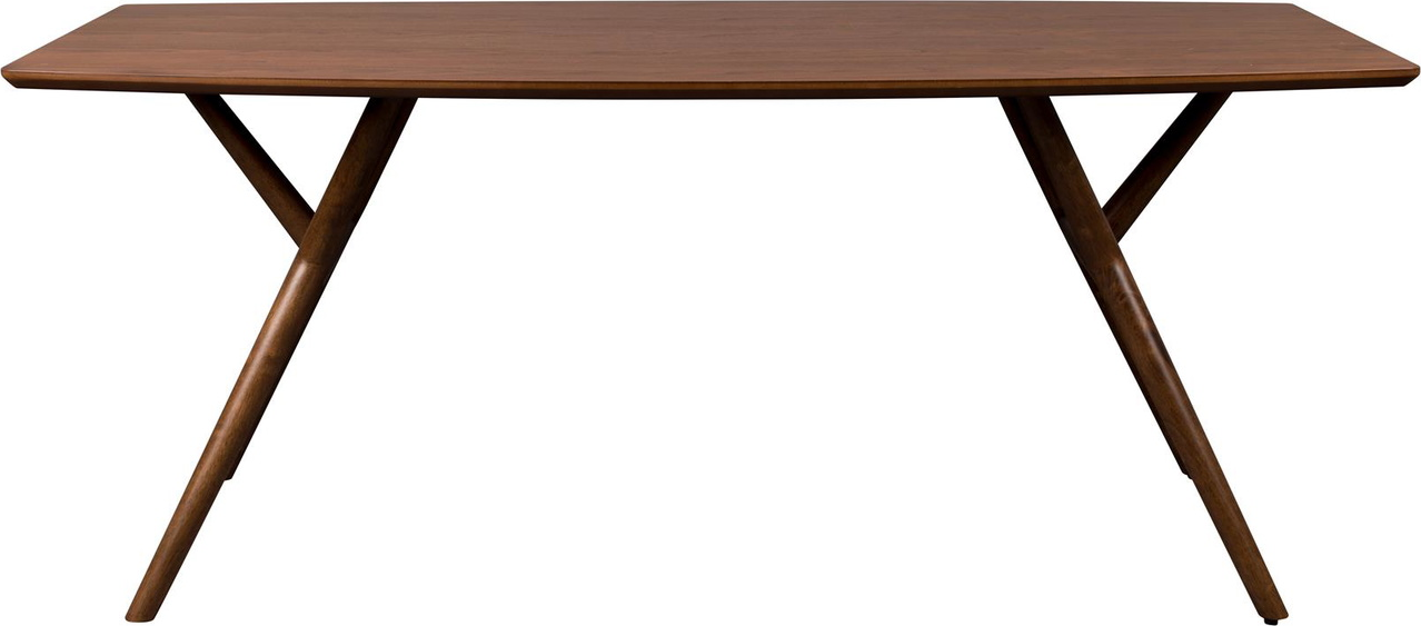 Spisebord Dutchbone Malaya 180x90 Cm Bordplade I Valnødfiner Gummitræsbase Mid-century Moderne  8718548049758