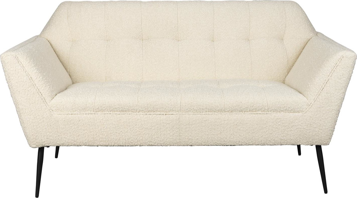 2-personers Polstret Sofa Dutchbone Kate Perlemor Polyesterstof Med Jernben  8718548072879
