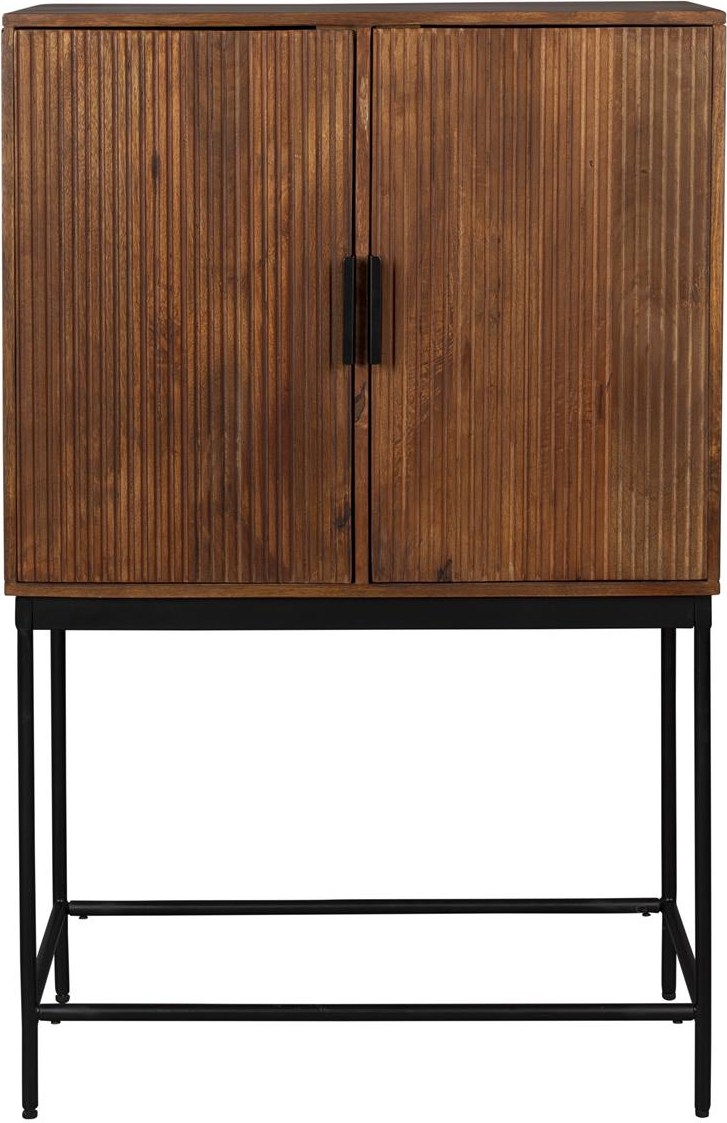 Højskab Dutchbone Saroo Mangotræ Kaffe H1255 X B40 X D80 Cm  8718548057289