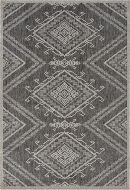 Gulvtæppe Loomery Terrace Småsten Lysegrå 200x290 Cm Indendørs Og Udendørs  3039523172007
