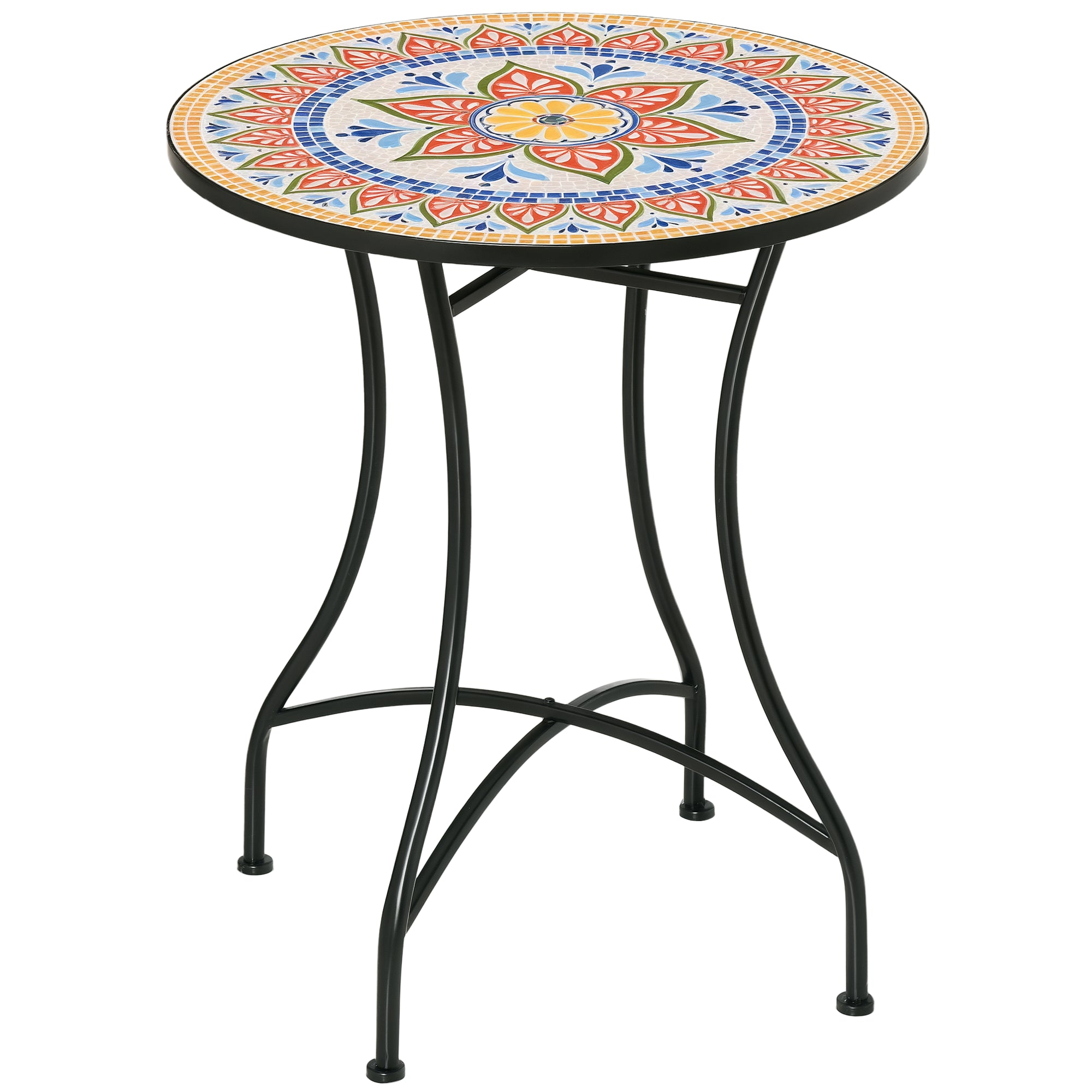 Vejrbestandigt Havebord i Metal til Terrasse og Balkon