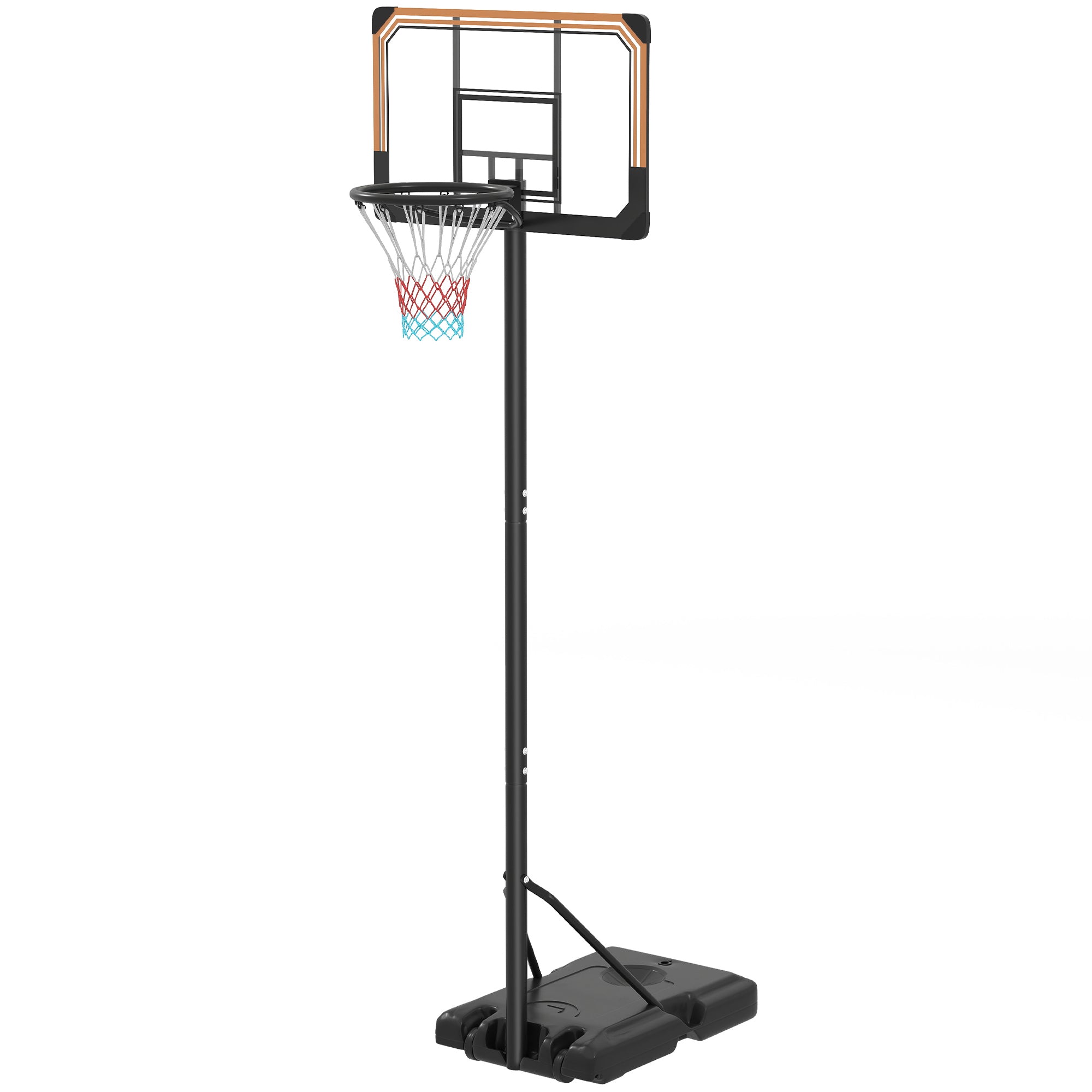 Højdejusterbart Basketballstativ med Hjul - Vejrbestandig