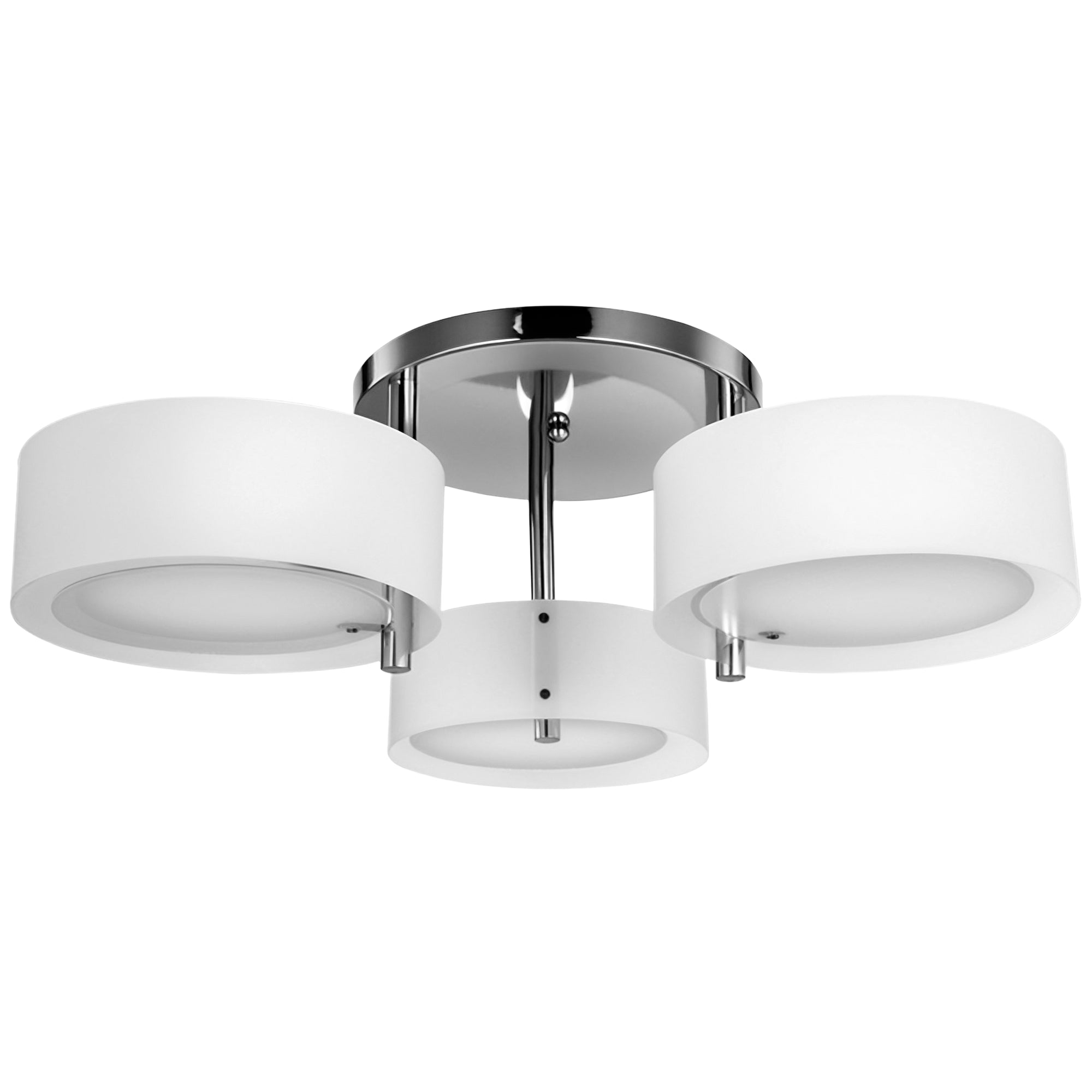 Pendellampe Hængelampe 3-flammer Moderne E27 Pendellampe Hængelampe Til Spisestue Køkken ø64 X 20 Cm Hvid Uden Pære  4250871245789
