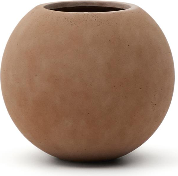 Udendørs Plantekrukke Kave Home Solna Terracotta Cementfiber H57 X ø66 Cm 250 L  8433840976914