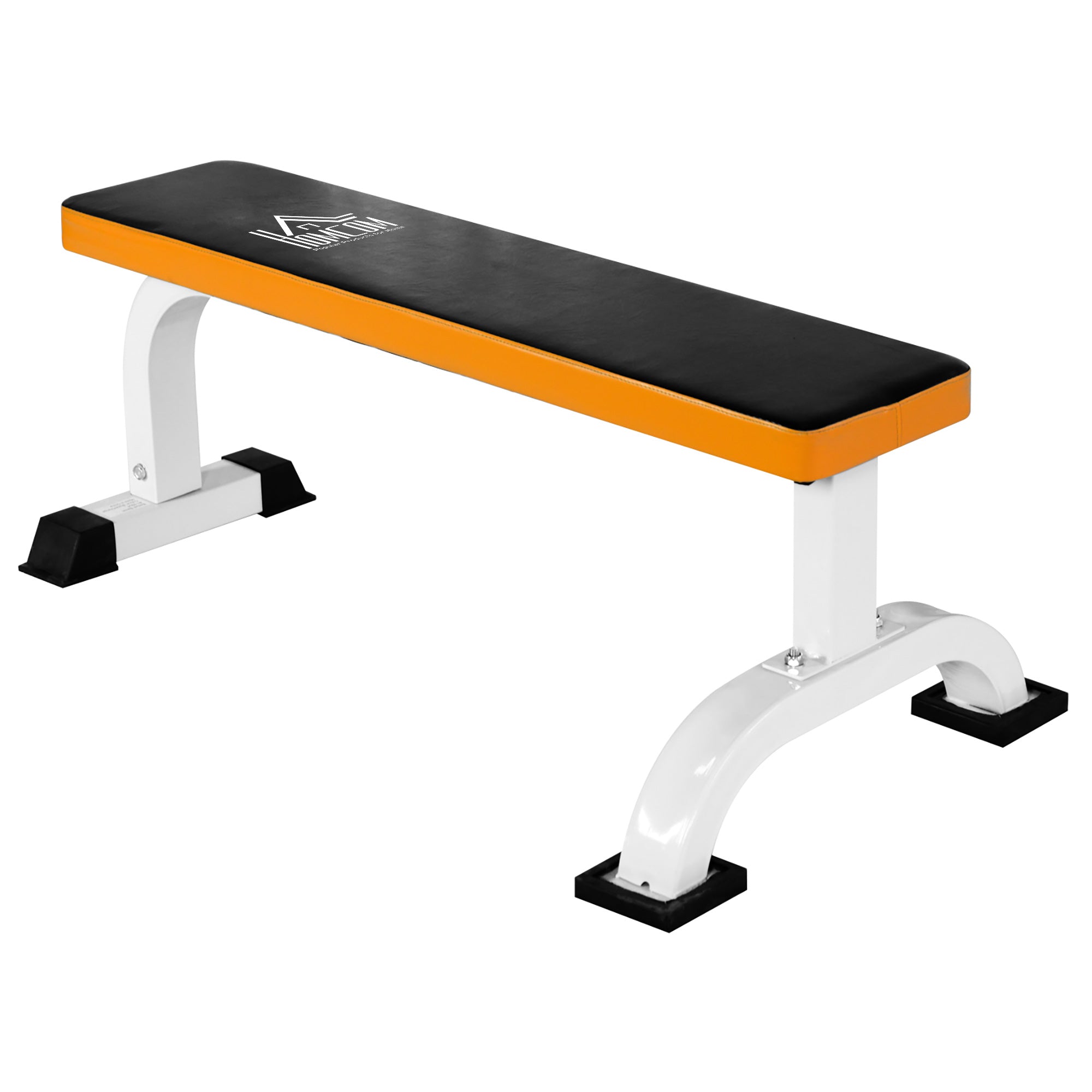 Vægtbænk Flad Bænk Fitnessbænk Multifunktionel Træningsbænk Til Styrketræning Derhjemme Stål Sort 112 X 62 X 43 Cm  4250871280667
