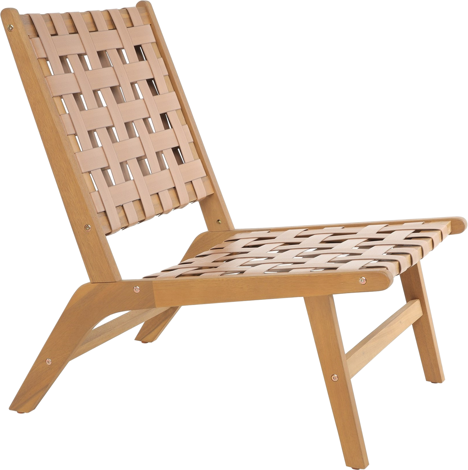 Loungestol Nordlys Furniture Aguilares Fsc-certificeret Akacietræ Med Flettet Sæde Skandinavisk Design Til Indendørs Og Udendørs Brug  3760351894730