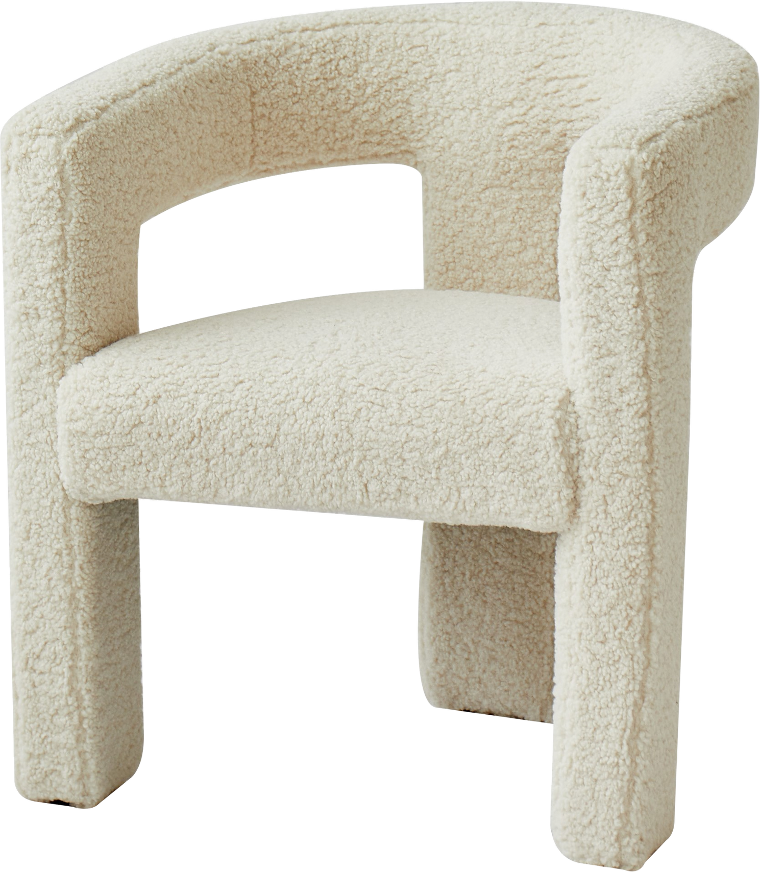 Loungestollænestol Arusha Fra Nordlys Furniture Hvid Boucl? Med Ultratæt Skum  3760351893832