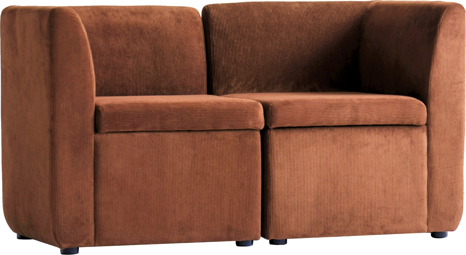 2-personers Sofa Nordlys Furniture Varde2places Fløjl Dyb Rød 120x60 Cm  3760351894464