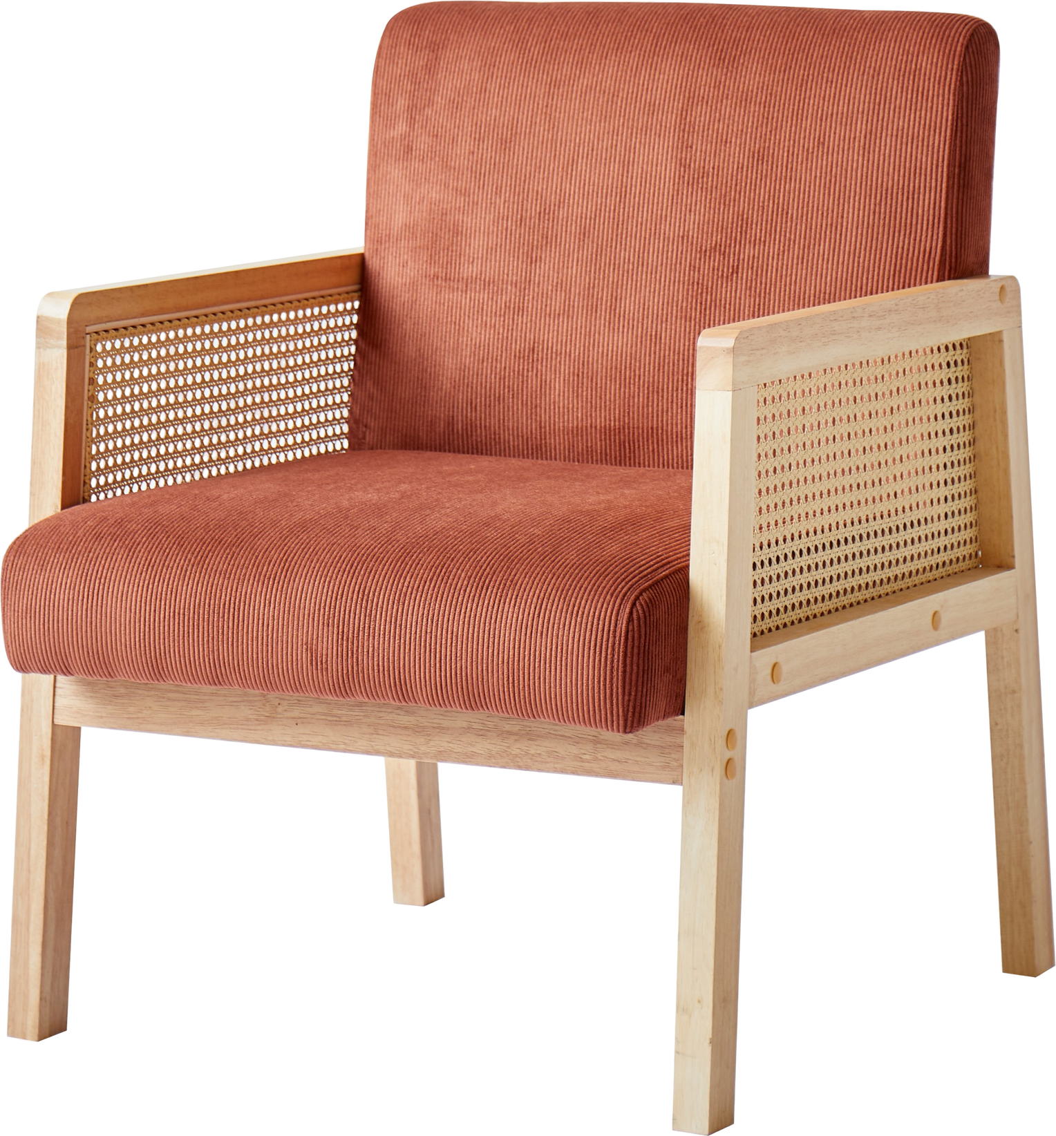 Loungestol Lænestol Nordlys Furniture Borgo Rød Fløjl Fsc-ben H76?b60?d64 Cm  3760351894037