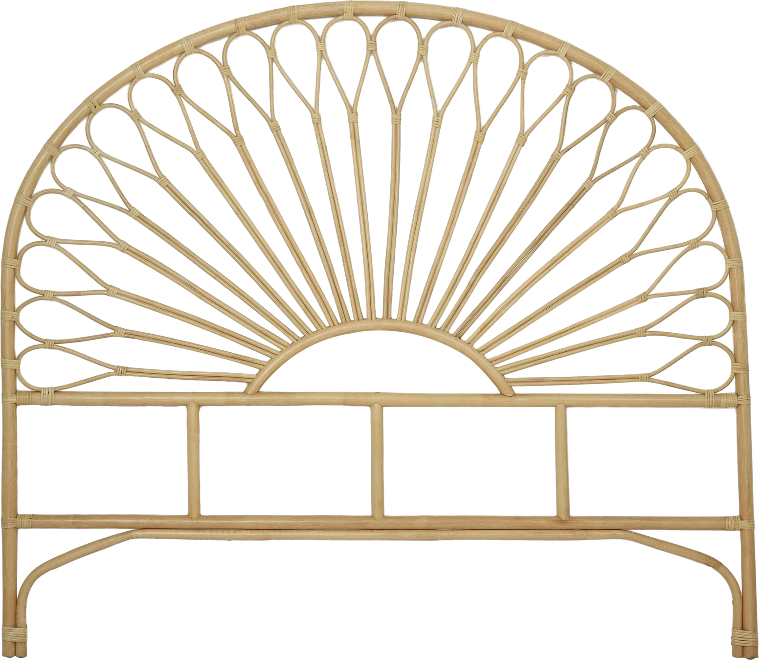 Sengegavl Nordlys Furniture Bacan160 Naturfarvet Rattan 141?160 Cm  3760351894372