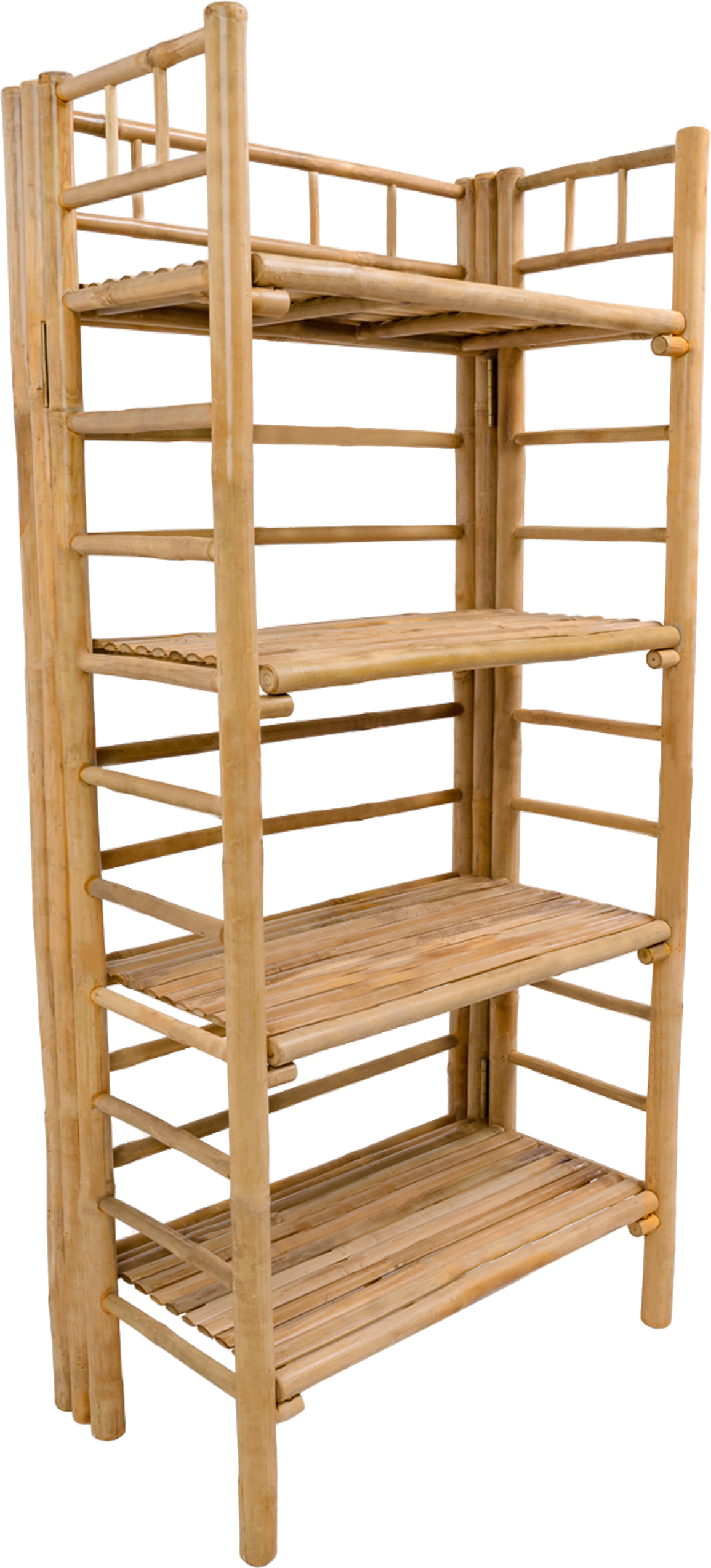 Reol Hyldereol Nordlys Furniture Semarang Bambustræ Natur H135 X B606 X D335 Cm 4 Hylder Skandinavisk Design  3760351893948