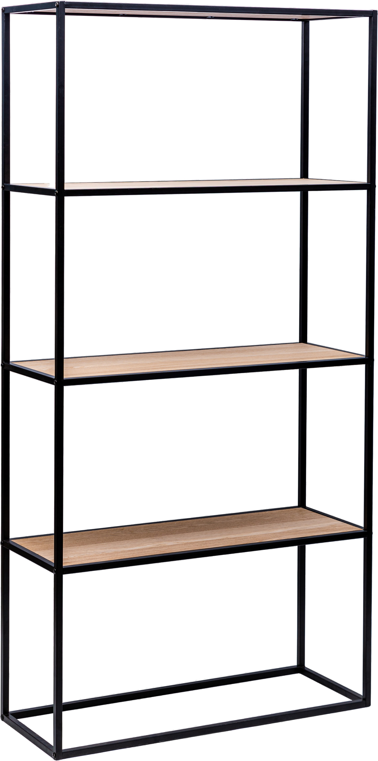 Opbevaringsreol Nordlys Furniture Arne I Sort Metal H154xb75xd27 Cm  3760351890671