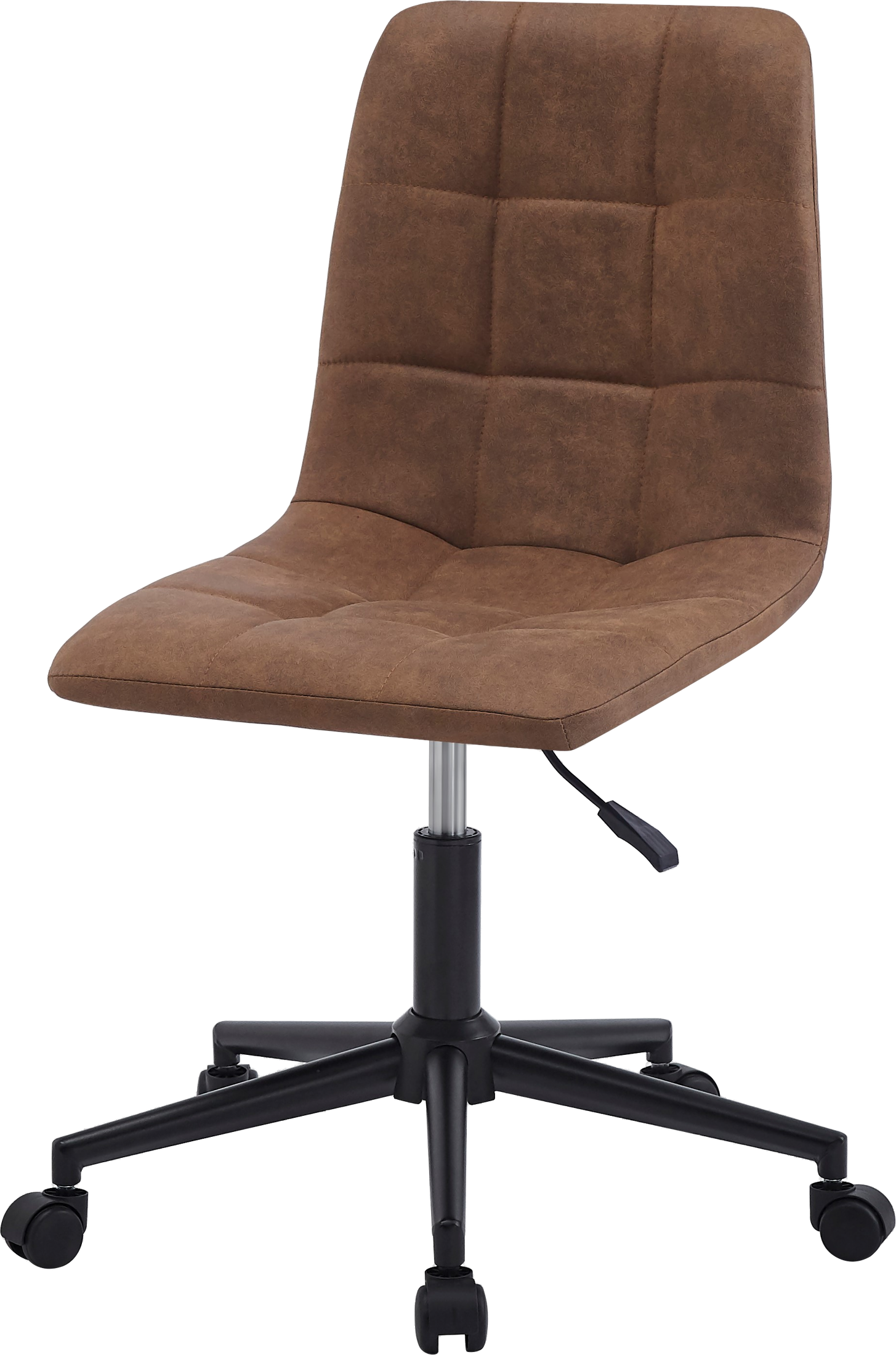 Kontorstol Nordlys Furniture Offbjorn I Brunt Kunstlæder Arbejdsstol Med Gaslift Og Hjul  3760351893009
