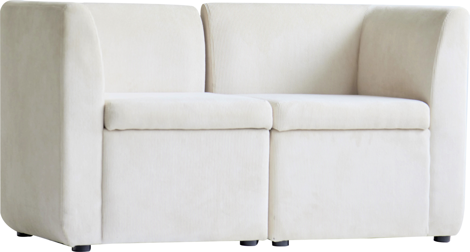 2-personers Fløjlssofa Nordlys Furniture Varde2places Beige 120?60?68 Cm  3760351894440