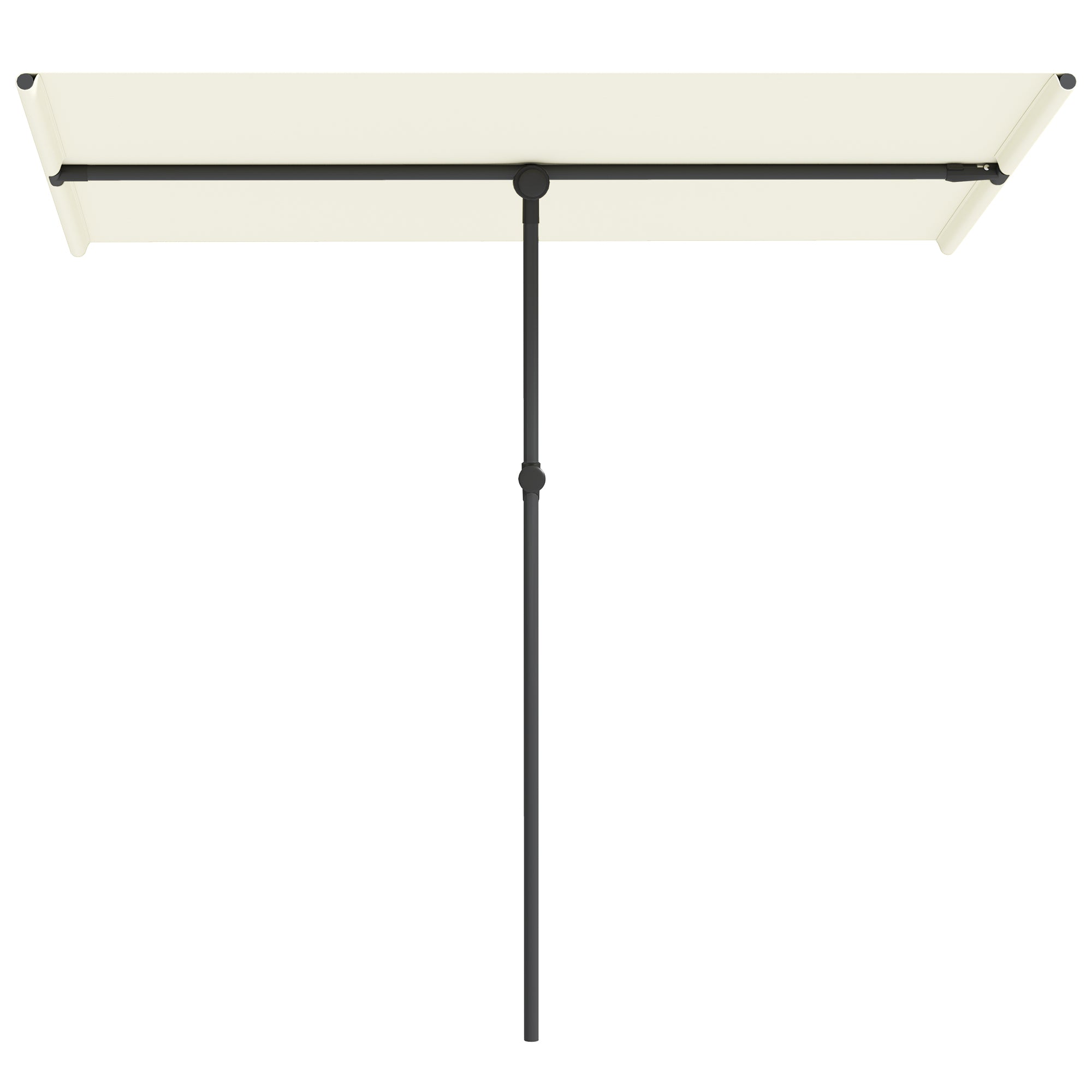 Drejelig Haveparasol med Aluminiumsstang - Beige 150x205 cm