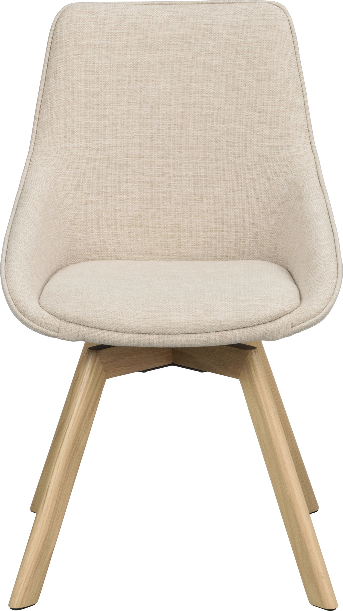 Spisebordsstol Rowico Alison 2-pak I Lys Beige Polstret Stof Med Drejefunktion Og Lakerede Fsc? Egetræsbene  7340126571620