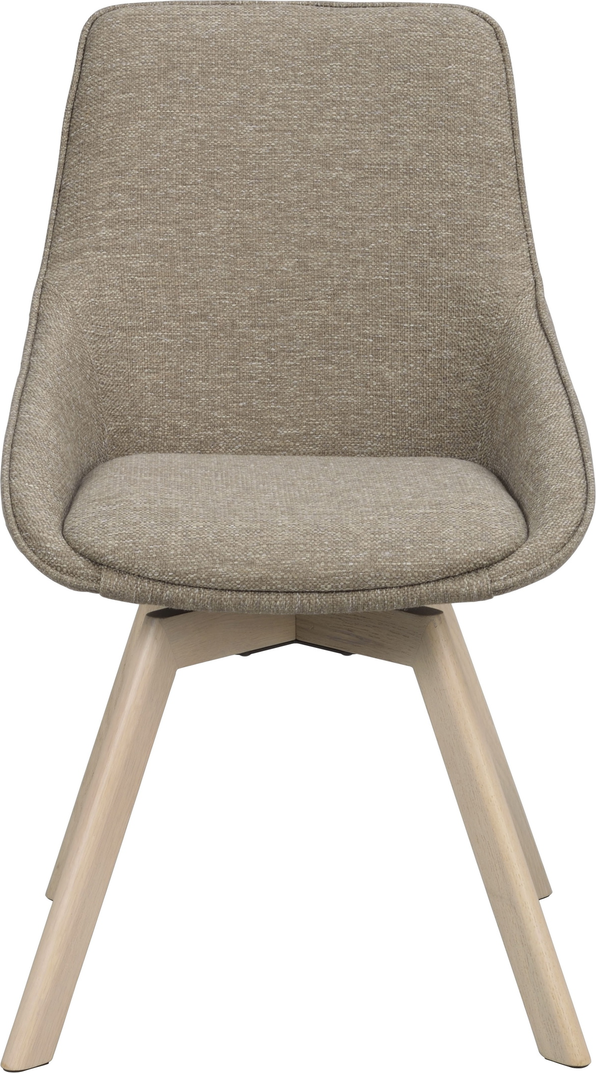 Spisebordsstol Rowico Alison I Hvidvasket Egetræ Med Mørk Beige Asgard 5020-stof 360 Drejefunktion Og Fsc-certificeret Træ  7340126571668