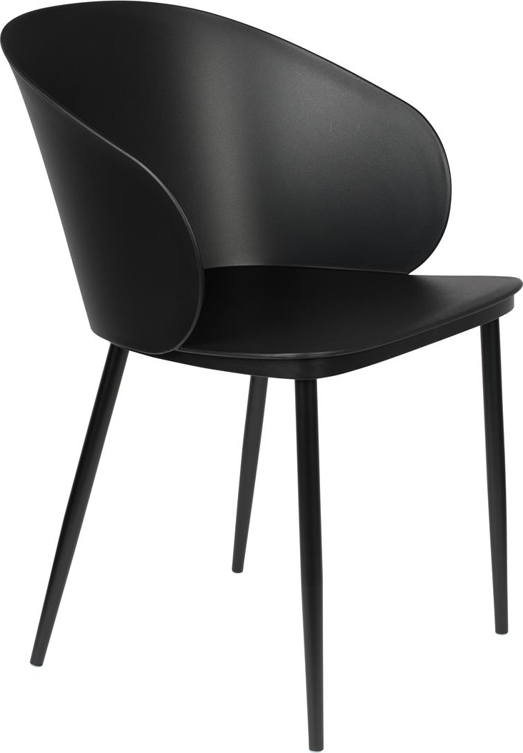 Spisebordsstol Studio White Gigi Antracit Polypropylenplast Stålstel H81xb57xd535 Cm  8718548051980