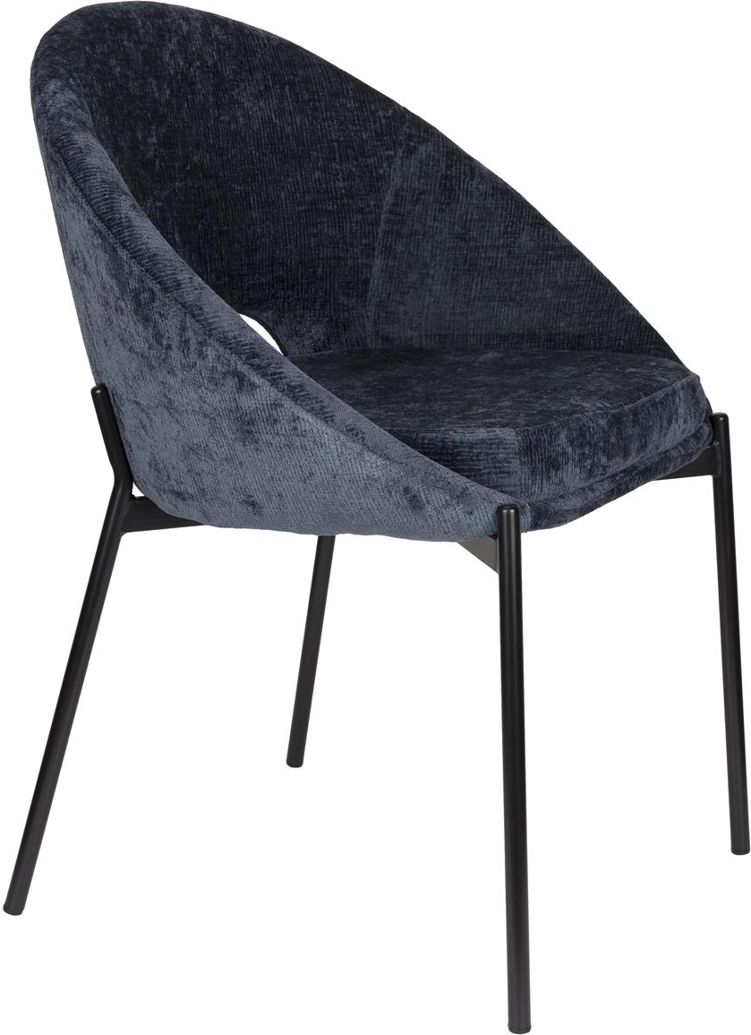 Spisebordsstol Studio White Dando Antracit Polstret Polyester Jernramme Sæt ? 2  8718548089181