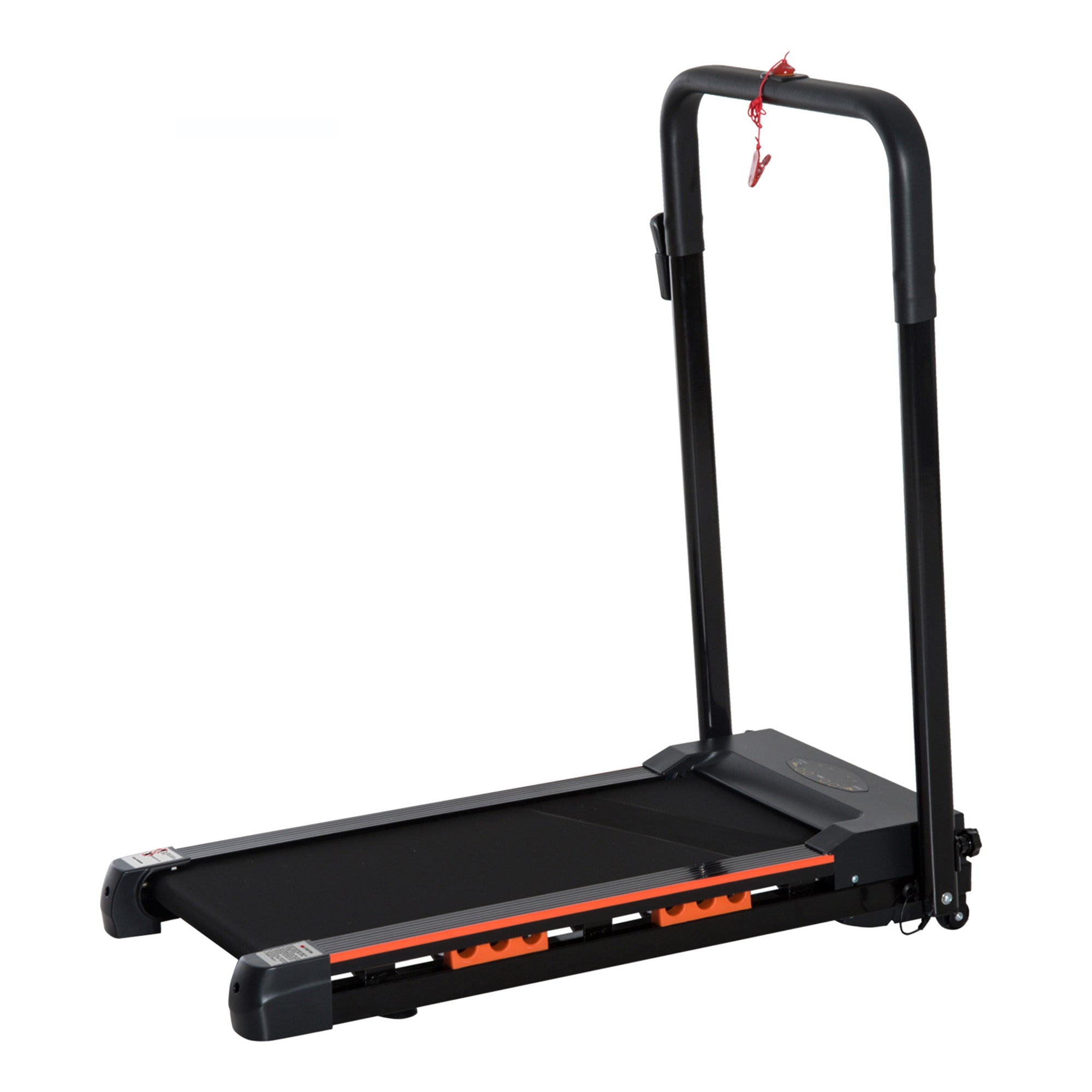 Elektrisk Løbebånd Til Hjemmet Med Lcd-skærm Sammenklappeligt Fitnessudstyr 1-6 Kmt Stål Sort 105 X 56 X 1085 Cm  4251774978460