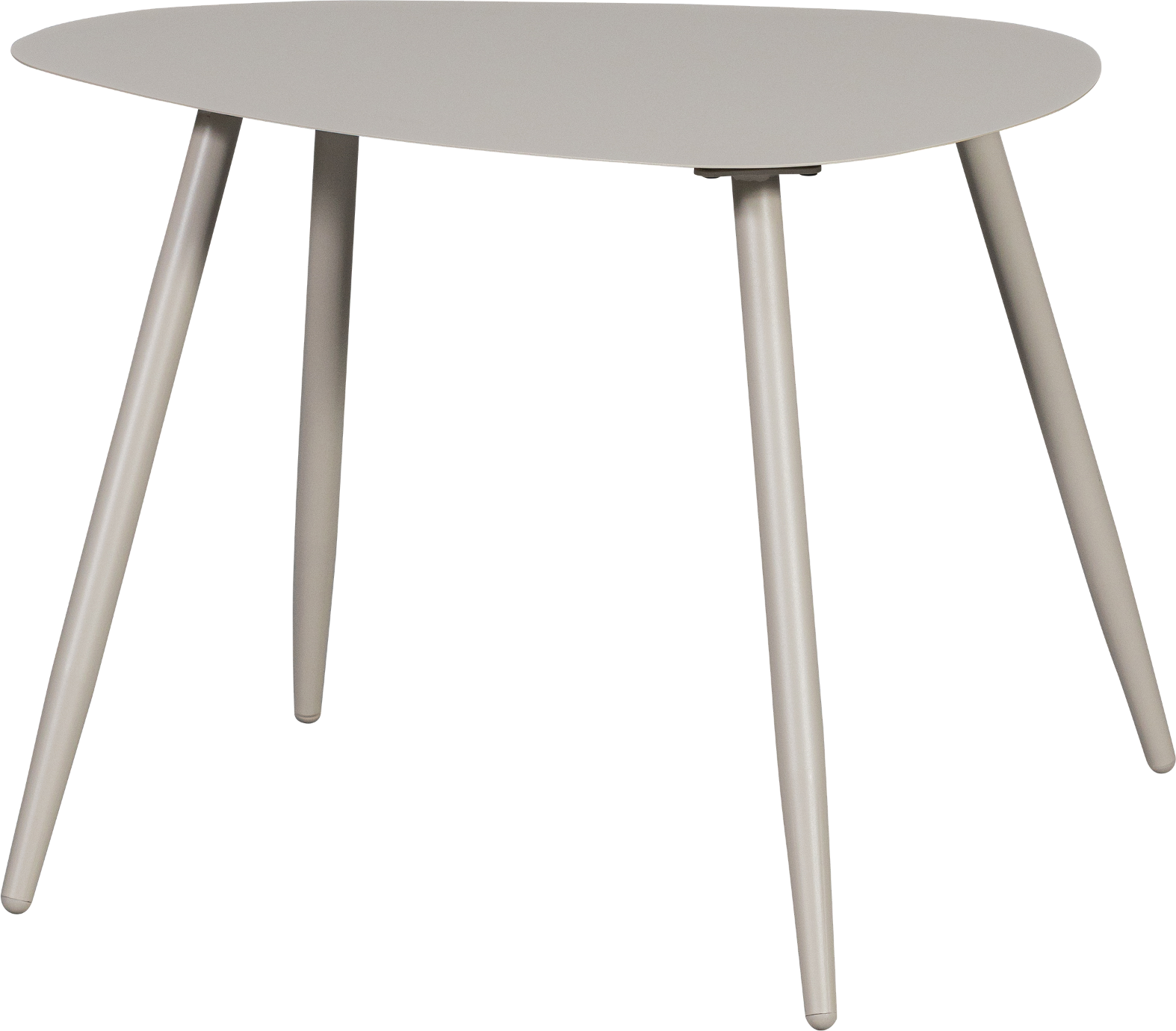 Sidebord Woood Aivy Lysegråt Småbord Til Stue Og Udendørs H50xb51xl68 Cm Metal  8714713174713