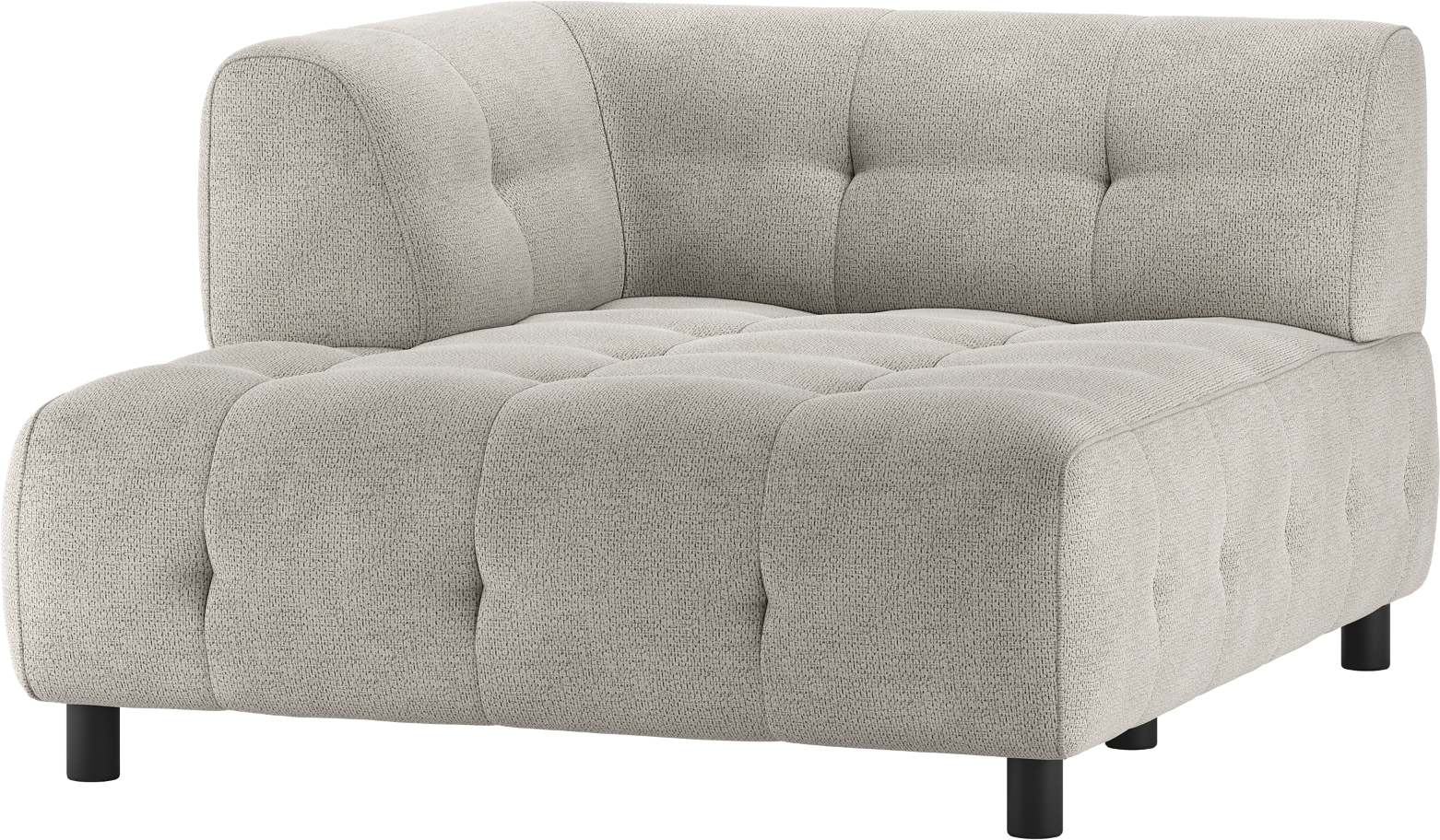 Modulær Sofa 15 Chaiselong Venstre - Woood Louis Lysegrå Chenille Polyester  8714713194674