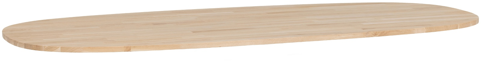 Bordplade Woood Tablo Oval Plankebord 220x90x4 Cm Fsc-egetræ Ubehandlet  8714713165575