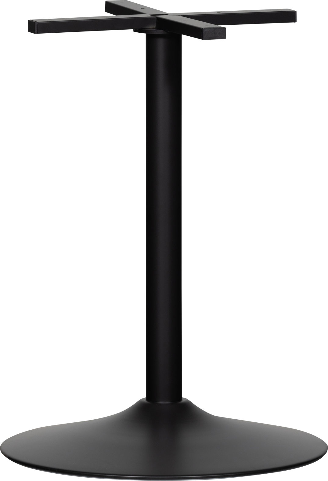 Bordben Woood Bistro Round Tube Til Bar- Og Cafebord ø54 X H72 Cm Mat Sort Passer Til ø80 Cm Bordplade  8714713196753
